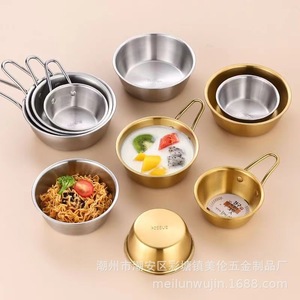 Cuenco de Acero Inoxidable 304 con Asa, Juego de Servir Vino de Arroz Coreano, Apto para Lavavajillas, Calidad de Restaurante, Cuenco para Cocinar Vino Caliente - Product Image 5