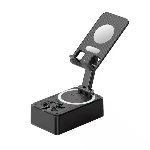 Foldable Adjustable Desk Use Phone Stand & Holder with Wireless for Speaker Flexible Design