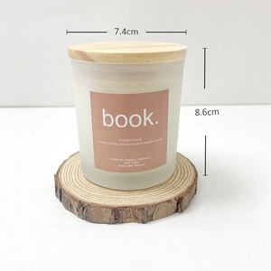 OEM Custom Scented <strong>Candles</strong> <strong>Gift</strong> <strong>Set</strong> Private Label Luxury Soy Wax Aromatic <strong>Candle</strong> Glass Jars Wholesale White <strong>Candle</strong> with Wood Lid - Product Image 4