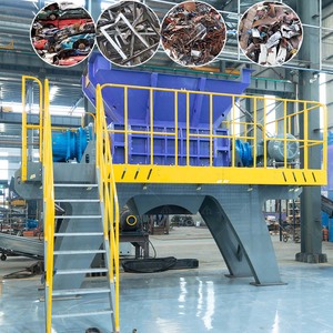 Grande machine industrielle de broyage de métaux à double arbre pour la ferraille, les carrosseries de voitures, l'acier et l'aluminium - Product Image 1