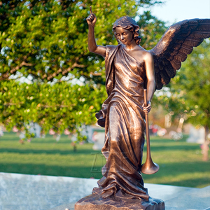 Diseños clásicos monumentos de bronce cementerio Ángel estatua escultura - Product Image 4