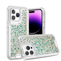 Coque de téléphone triple colle pailletée pour Tecno Spark Go 2024/Spark 20/Spark20C/Smart8/Hot 40i coque de téléphone hybride antichoc à trois couches