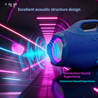LED Super Boombox4 Mini Plastik Nirkabel untuk 5.3 Tahan Air Portabel RGB Lighting Boombox Baterai Isi Ulang untuk Rumah