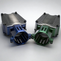 Support de moteur robuste de 30 mm en alliage d'aluminium usiné CNC et support de plaque en carbone avec filetage M3 pour pièces de drone RC