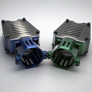 Support de moteur robuste de 30 mm en alliage d'aluminium usiné CNC et support de plaque en carbone avec filetage M3 pour pièces de drone RC - Product Image 4