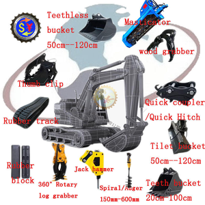 Attachment Caterpillar Komatsu Thumb Clip <b>Quick</b> <b>Hitch</b> Hammer Rubber Track Hydraulic Crawler /Wheel Excavator Machine Attachment - Product Image 1