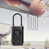 Mini pompe numérique rechargeable haute pression 150 PSI pour ballons de sport, moteur DC, alimentée par batterie, contrôle entièrement automatique, en plastique, fabriquée en Chine