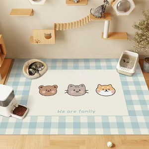 Cartoon Pet Play <b>Mat</b> Rectangle PVC Anti Slip Stain Resistant Easy Clean For Living Room Bedroom Study Balcony - Product Image 2