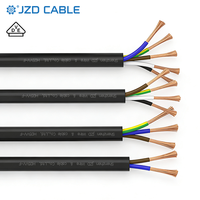 JZD VDE H03VV-F H05VV-F 3G1.5 mm² 3 x 1.5 mm² 5G2.5mm² 4 5 Adern 0.75 1 1.5 2.5 PVC-Kabel Rundkabel H07VV-F Kabel Draht