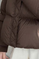 Personnalisé Hiver Taille Haute 90% Blanc Duvet de Canard Manteau Femmes À Capuche Lâche Épaissie Chaud Noir Extrême Froid Doudoune