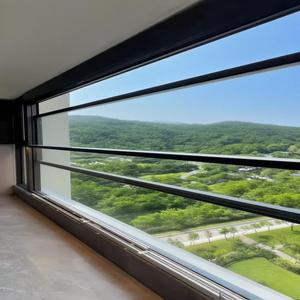 Jendela pengangkat elektrik kaca aluminium perumahan pengendali jarak jauh otomatis jendela geser vertikal - Product Image 6