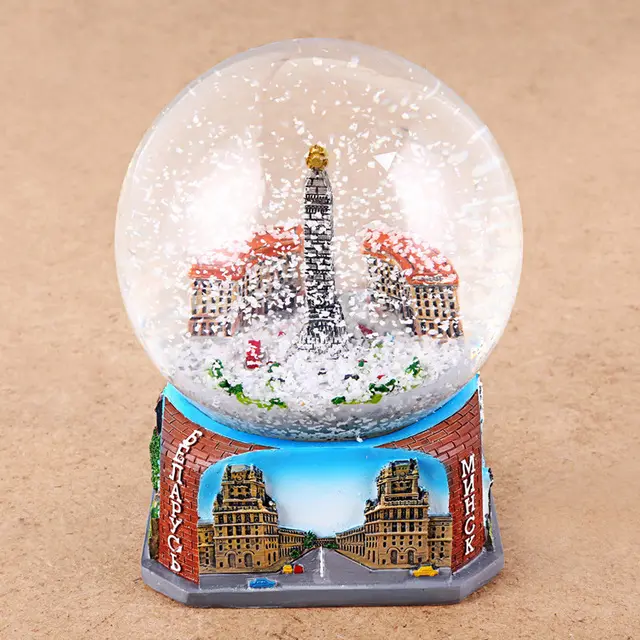Оптовая продажа с фабрики Гибралтара туристический сувенир полимерный водяной шар на заказ снежный шар гигантская фотография Снежный шар набор водяной шар