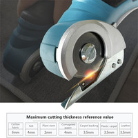 Outil de coupe, ciseaux électriques sans fil à double lame pour couper le cuir, le tissu, le tapis, le carton