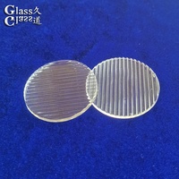 Lentille de lampe à lumière LED en verre dépoli moulé linéaire pour un éclairage résidentiel doux et diffus