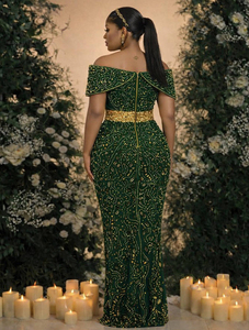 <span class=keywords><strong>Vestidos</strong></span> <span class=keywords><strong>de</strong></span> fiesta con cuentas <span class=keywords><strong>de</strong></span> cristales verdes, vestido largo <span class=keywords><strong>de</strong></span> fiesta Aso Ebi con hombros descubiertos, <span class=keywords><strong>vestidos</strong></span> <span class=keywords><strong>de</strong></span> <span class=keywords><strong>noche</strong></span> <span class=keywords><strong>de</strong></span> <span class=keywords><strong>boda</strong></span> personalizados <span class=keywords><strong>de</strong></span> talla grande <span class=keywords><strong>para</strong></span> mujer - Product Image 2