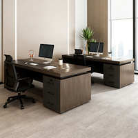 Bureaux de direction en forme de L de luxe, modulaires, pliables, durables, table de bureau, chaise, mobilier en bois, design moderne, montage facile