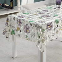 Nappe en EVA imprimée RNPT Daisy, motif floral, imperméable, anti-taches, facile à nettoyer, pour table à manger