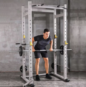 PINJIAN <span class=keywords><strong>Jaula</strong></span> de Potencia Multifuncional para Entrenamiento Integral de Levantamiento de Pesas con Barra Paralela y Cama de Levantamiento - Product Image 3