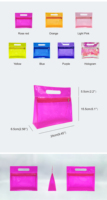 Trousse de toilette de voyage transparente avec logo personnalisé pochette de maquillage transparente sac de cosmétique en PVC à fermeture éclair