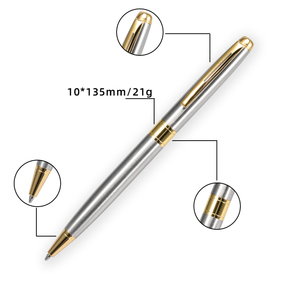 21g Comfortable <strong>Grip</strong> Steel Barrel Copper Parts Metal Ballpoint <strong>Pen</strong> Writes Smoothly Internationally G2 Customized <strong>Pen</strong> Refills - Product Image 2