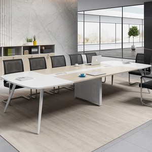 Table de conférence Parkson MR-HYZ-0701, table de réunion de bureau moderne avec combinaison de chaises, grande taille, montage facile - Product Image 4