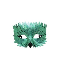 Halloween Exquis Oiseau Bec Masque Maquillage Boule Carnaval Noir Demi Visage Hibou Plume Visage Femmes Masque Pour Les Yeux Masque