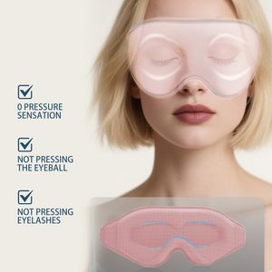 Custom Logo 3D Contoured Fully Blocked <b>Light</b> <b>Sleep</b> Eye Mask Filled Memory Foam Eye Cover Zero Pressure Adjustable Strap Eye Mask - Product Image 2