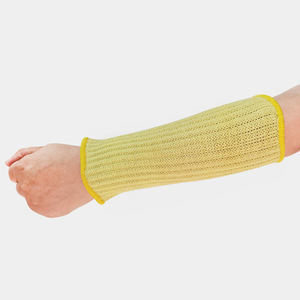 Junmu Mangas Protectoras Amarillas de Aramida Resistentes a Cortes y Llamas para Soldadura, 20cm, Resistentes al Calor Nivel 3, Talla Única - Product Image 4