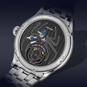 นาฬิกากลไกจักรกลสำหรับผู้ชาย Tourbillon 55H Kinetic Energy กันน้ำ 30 เมตร กระจกแซฟไฟร์ นาฬิกาหรูหราสไตล์ธุรกิจและลำลอง - Product Image 4