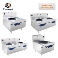 Équipement de cuisine commercial pour hôtel/école/hôpital, cuisinière/plaque de cuisson multifonctionnelle compatible