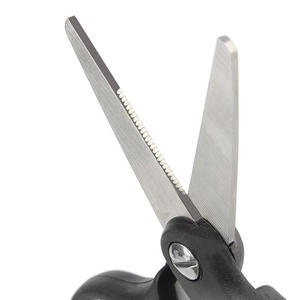 13.4cm * 6.8cm 33.5g noir pliant en acier inoxydable <span class=keywords><strong>tresse</strong></span> ciseaux ligne de pêche coupe poisson coupe ciseaux avec fichier antirouille - Product Image 2
