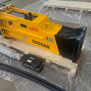 Martillo hidráulico SOOSAN modelo SB60 tipo caja silencio para excavadoras 15-18 toneladas perfecto para trabajos de demolición - Product Image 1