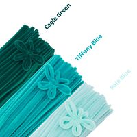 En gros STELLAR PATH Tiges de chenille en polyester 7mm 30cm, 100 pièces par rouleau, pour kit de loisirs créatifs, couleurs pastel