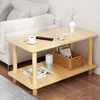 Table de chevet minimaliste nordique en bois massif, Table basse bjflamingo Vente en gros Stockage moderne en bois massif Petite table d'appoint robuste