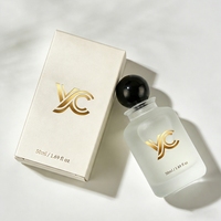 Flacons de parfum en verre cylindriques de luxe YC avec couvercles, boîtes d'emballage personnalisables avec logo - 30 ml/50 ml/100 ml