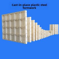 Système de coffrage modulaire en plastique ABS |   Panneaux de coffrage en béton écologiques, taille réglable, modèle de construction pour la construction