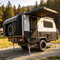 Caravanes de camping de luxe avec toilettes, mini-caravanes, caravanes tout-terrain