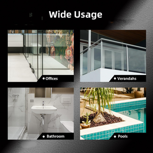 Thép không gỉ hồ bơi hàng rào kẹp và kính giữ Kệ niềng răng với màu sắc tùy chỉnh và thiết kế khung hình tam giác - Product Image 5