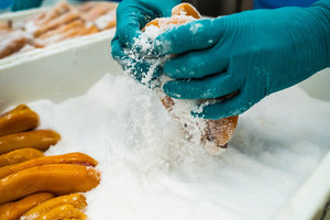 Made In Italy Exclusive Sarda Sapori Mullet Bottarga Whole <b>Roe</b> 130-170g Oceanic Flavors Discovery 8/10 Size Vacuum Packed - Product Image 5