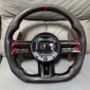 Volante de fibra de carbono personalizable para <span class=keywords><strong>Mercedes</strong></span> Benz C63 S63 G63 E63 GLC GLE GLS W176 W205 W212 W422 W463 W464 - Product Image 1