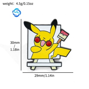 Broche d'anime japonais Pokemoned, <span class=keywords><strong>dessin</strong></span> Pikachu, badge en métal, épingle, personnage de <span class=keywords><strong>dessin</strong></span> animé, accessoire de mode - Product Image 6