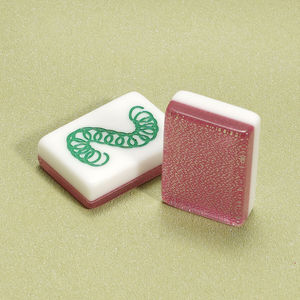 Ensemble <span class=keywords><strong>de</strong></span> <span class=keywords><strong>mahjong</strong></span> américain <span class=keywords><strong>de</strong></span> luxe <span class=keywords><strong>en</strong></span> acrylique léger, rose scintillant, à motifs double couche, 160 pièces, pour jeux <span class=keywords><strong>de</strong></span> divertissement - Product Image 4