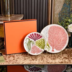 Wholesale Hot Selling American Style 8+ 10inch Bone China Non-Toxic <b>Plate</b> Set Decorative Cigar Ashtray Back to School Tableware - Product Image 1