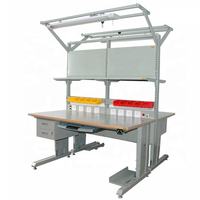 Mesa de Trabajo ESD Leenol, Mesa de Laboratorio Electrónica, Muebles de Laboratorio, Mesa de Trabajo Antiestática Ajustable