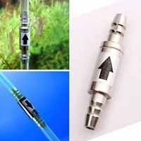 Clapet anti-retour unidirectionnel en acier inoxydable pour régulateur de diffuseur de générateur de Co2 d'aquarium Clapet anti-retour Co2 pour tube de 4mm