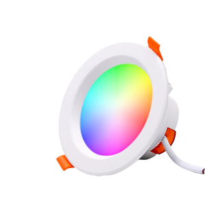 Tuya <span class=keywords><strong>ZigBee</strong></span> thông minh Led <span class=keywords><strong>Downlight</strong></span> <span class=keywords><strong>RGB</strong></span> + CW + WW được xây dựng trong dimmer điều khiển 3.5inch 9W mờ - Product Image 1