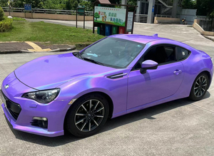 Film de protection auto-adhésif en PVC pour voiture, vinyle automobile brillant violet laser - Product Image 6