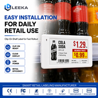 Etiqueta Electrónica de Precio para Supermercado LEEKA Esl, Material ABS, Etiqueta Digital de 2.66 Pulgadas con Pantalla Eink