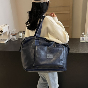 Sac de voyage de beauté en PU avec logo personnalisé, léger et portable, organiseur de soins de la peau pour les vacances, sac à chaussures de voyage anti-poussière - Product Image 4