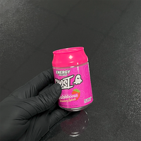 Vente en gros de canettes de soda créatives de qualité alimentaire bocal d'emballage de bonbons et de collations bocaux en plastique pour gommes
